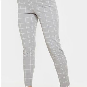 Pretty Little Thing Skinny Plaid Pants